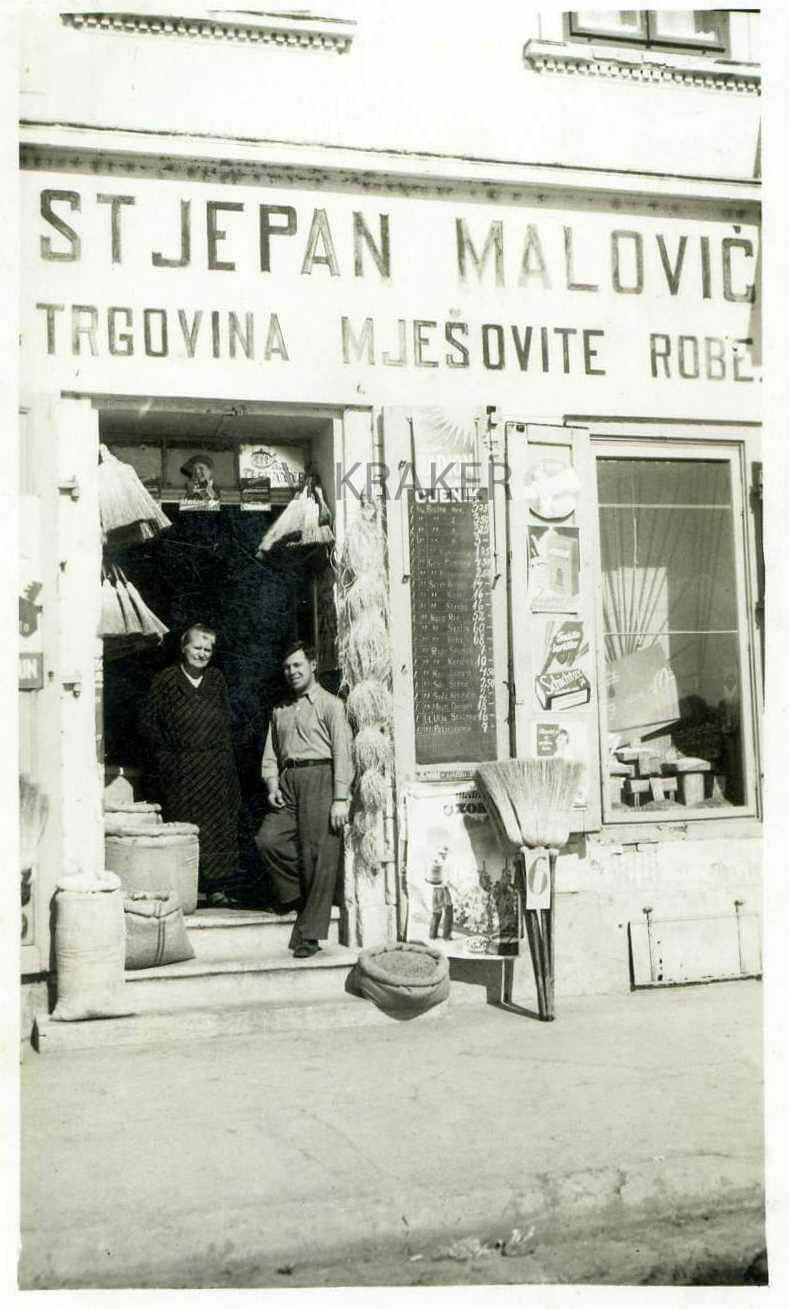 Trgovina mješovite robe Stjepan Malović, Kranjčevićeva ulica, 1920-ih